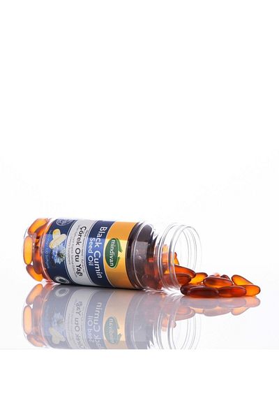 Mindivan Black Cumin Oil Soft Gel 100 Capsules 1440 Mg
