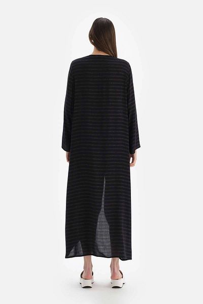 Dagi Schwarzer Langarm-Kimono aus Viskose