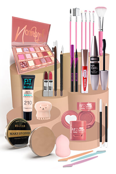 MUJGAN Kıymetli Taşlar Serisi Altın Makyaj Seti Buğday Seti