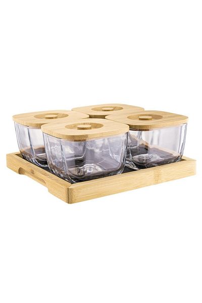 Bambum Krosna Plus 9 Piece Glass Breakfast B4845