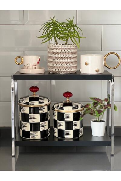 Kafe ss Sweet Smile Mutfak Raf Krom Siyah Tezgah Üstü Raf Kahve Köşesi Raf Banyo Raf Baharatlık