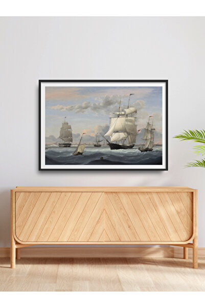 HOMEPACK Tekli Çerçeveli Yatay Tablo Modern Poster Tablo TK/431