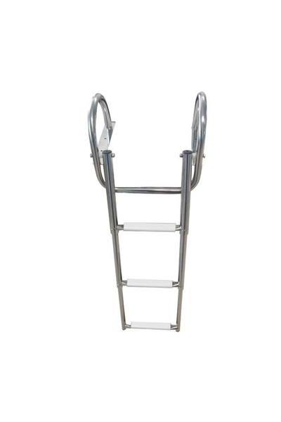 Deniz Marine Tekne Merdiveni. Platform Üstü. Teleskopik. 3 Basamak. 30X92X16cm