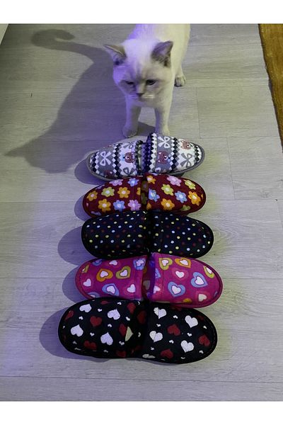EBRULİ BUTİK06 5 NŐI VENDÉGCSOMAG ÉS HOZOMÁNYOS HÁZI PAPUCS