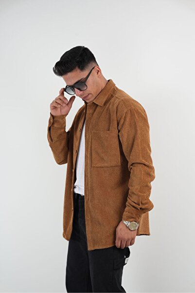 ASWEL %100  DOKUMA RIBBED OVERSIZE KADIFE CEKET ASWKDFOCKT101