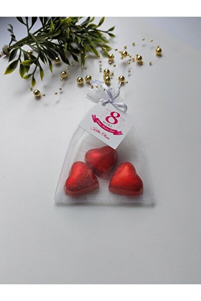 Lilamor 8 Mart Dünya Kadınlar Günü Kalpli Çikolata