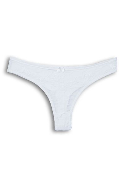 HNX 2-Piece Front Lace Back Double Layer Cotton Thong Women's Panties