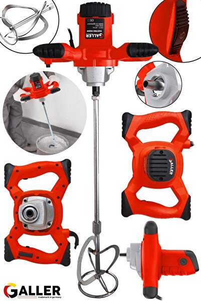 GALLER Alman 6000 Watt 6 Kademe Devir Ayarli Boya ve Harç Mikseri Karıştırıcı...