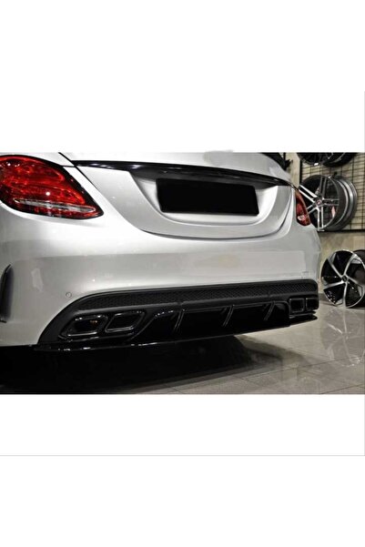 HYM TUNİNG Mercedes C Serisi W205 AMG Difüzör, AMG Tampon Uyumlu c63 siyah