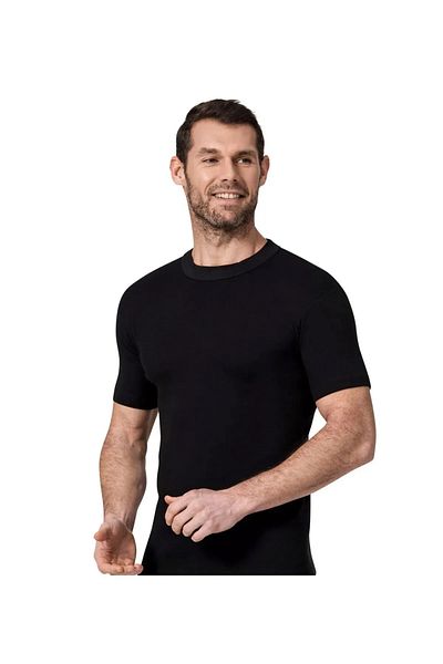 Namaldı Men's Rib Cotton Closed Collar Half Sleeve Undershirt 1 Piece