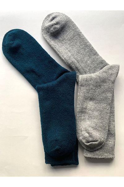 Bamuta Men's Wool Socks Seamless 2 Pack