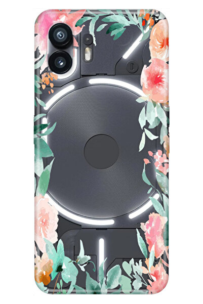 NOTHING Phone 2 Uyumlu Kılıf Şeffaf Baskılı Kapak Silikon Çerçeve İmaj