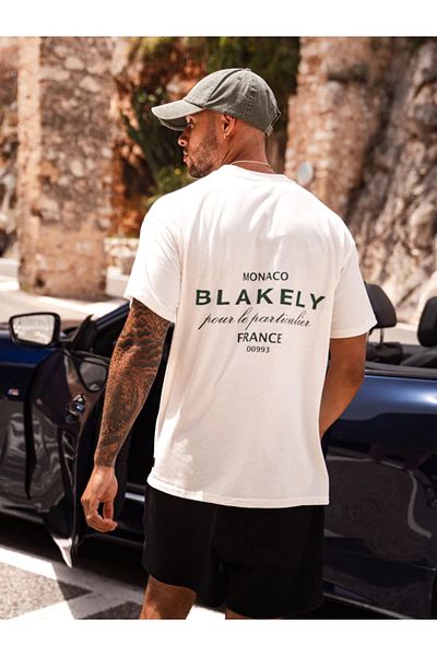 Machetta Μπλουζάκι Unisex Plus Size Blake Back Printed Oversize