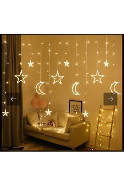 Genel Markalar KABLO SAÇAK AY YILDIZ PERDE LED 80CM-50CM
