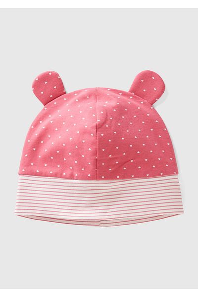 United Colors of Benetton Pink Eared Baby Beanie