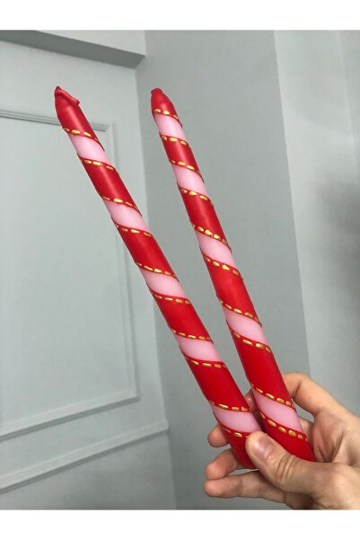 Elif Design Gold detaylı pip studio temalı şamdan mum/ el yapımı el çizimi ko...