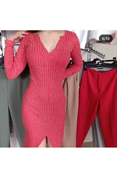 GD Yırtmaçlı uygun elbise