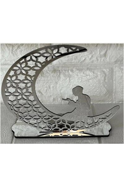 skycott Ramazan Ayı 18 X 16 Cm Dekoratif Plastik Süs Hilal Ay Ile Duada Model...