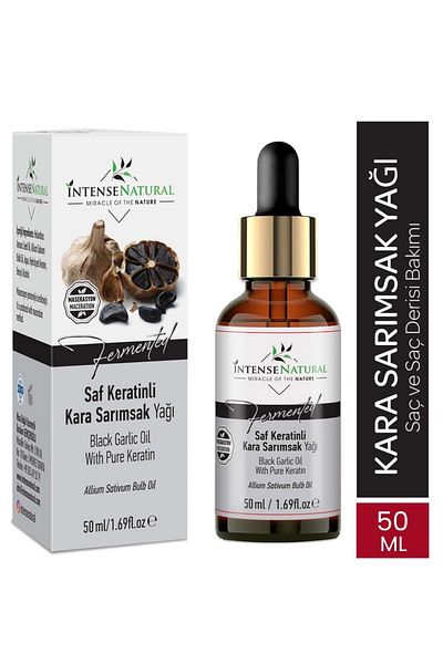 Black Garlic Oil with Pure Keratin - 50ml Black Garlic Oil