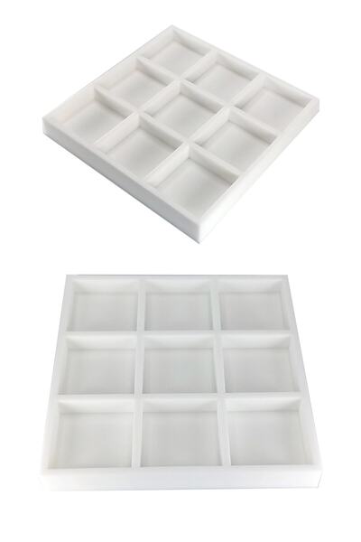 Nana Minyatür Inşaat Maketleri Için Büyük Boy Kare Fayans Tuğla Silikon Kalıp