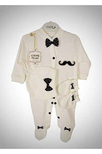 AMORE BABY Erkek Bebek Karışık Figürlü Tulum Seti