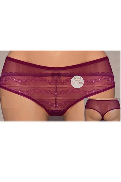 Helena Paris High Waist Lace Special Cut Oversize Large Size Brazilian Thong