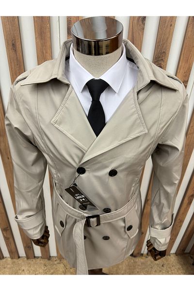 Costtum Men's Wear Αδιάβροχη κανονική καμπαρντίνα με διπλό στήθος