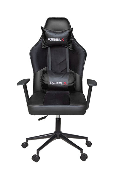Rebelx Oyuncu Koltuğu Zero Krom Ayak Siyah Renk