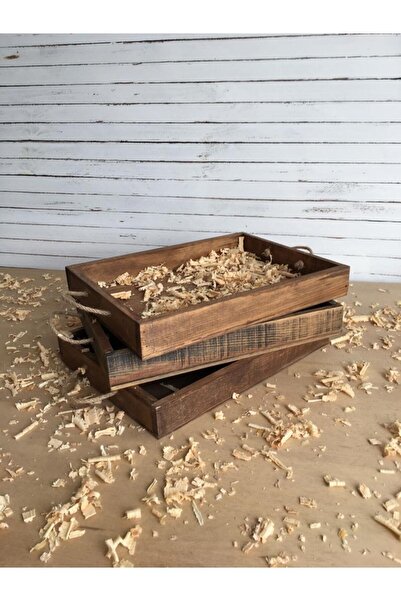 BBAWOODSHOP Ahşap Tepsi - Wood - Hediyelik - Organizer - Kütük Tepsi