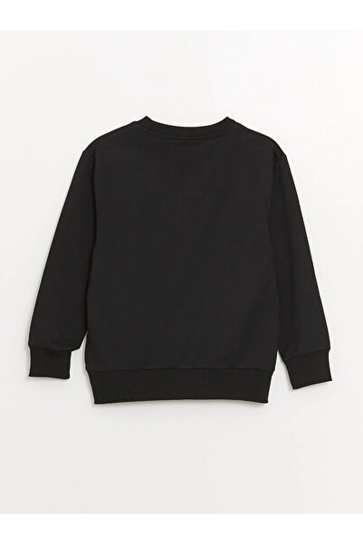 LC Waikiki Μακρυμάνικο φούτερ για αγόρι με στάμπα LCW Kids Crew Neck