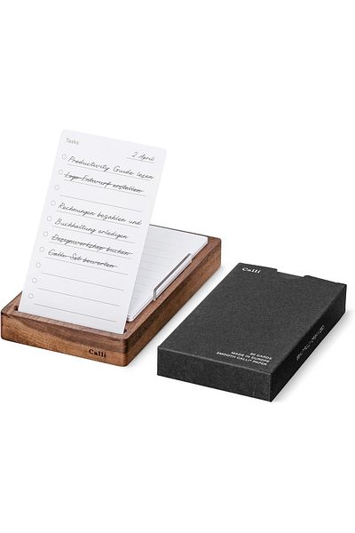 VipDeluXe Walnut wood to-do list holder - starter set (Starter Set)
