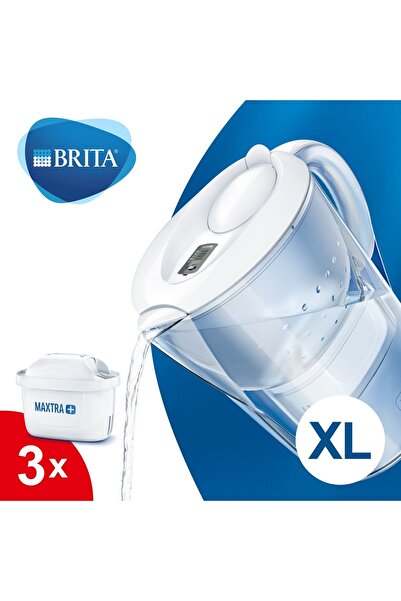 BRITA Marella XL 3 Filtreli Su Arıtma Sürahisi - Beyaz