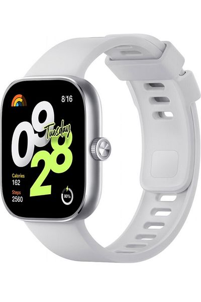 Xiaomi Redmi Watch 4 Smart Watch Silver - Silver (Xiaomi Türkiye Guaranteed) - Voice Call Feature