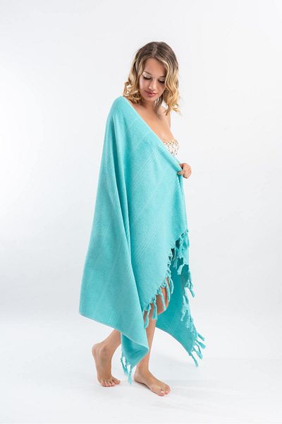 CottonTherapy 100x170cm Large Beach Bath Shower Towel Fringed 100% Cotton