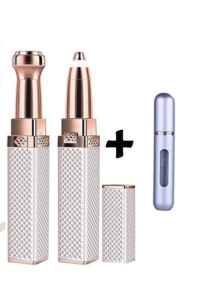 Riddex Luxury 2 Başlıklı Şarjlı Işıklı Kaş Bıyık Alma Vücut Kadın Tüy Epilasy...