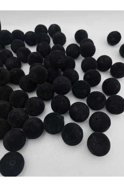 Hedef Bijuteri Mărgele de catifea de culoare neagră de 20 mm pentru realizare...