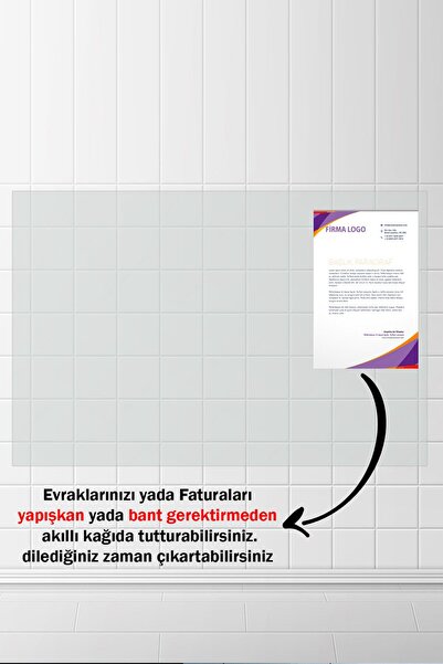 Pi Papers Akıllı Kağıt - 60x100 Cm Şeffaf 5 Adet, Not Belge Fotoğraf Tutucu Ö...