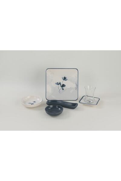 Keramika 26 Parça Kare6 Kişilik Kahvaltı Takımı