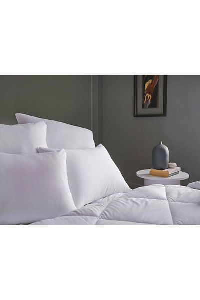 Doqu Home Μαξιλάρι White Line Microfiber 50 x 70 cm - Λευκό