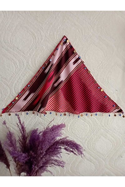 LABELLA COLLECTİON BANDANĂ TRIANGULĂ DE FEMEI KEŞAN ȚESĂTURĂ LIRA EVIL EYE CU...