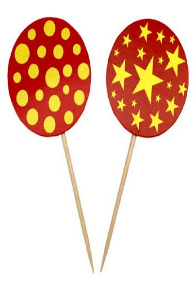 Kazanabil 20-Piece YELLOW RED Themed MIXED FIGURES PARTY COURT