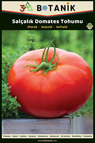 3A BOTANİK Salçalık Domates Tohumu, Yerli ve Sürdürülebilir Tohum, 3 Gram Dom...