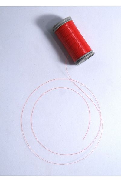 Eskişehir hobi sanat 100 Meters Red Color Ghost Rope 0.10 mm Fish Tape