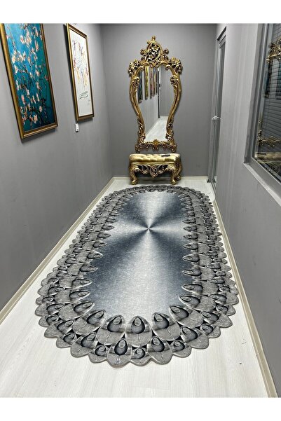 HTC HALI Dijital Baskılı Yıkanabilir Kaymaz Tabanlı Dekoratif Salon Mutfak Ve Yolluk Halı