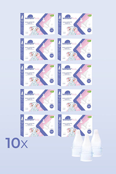 BLUEWELL Otribebe Brunobaby Nazal Burun Aspiratör Uyumlu 10adet Ekstra Yumuşak Uçlu 10 Adet