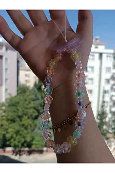 Efna Store Colorful Beaded Phone Charm, Phone Bracelet Accessory and Gift Box, Gift Accessory