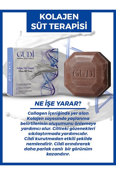 Gudi Collagen & Milk Therapy Skin Care Soap 120 gr