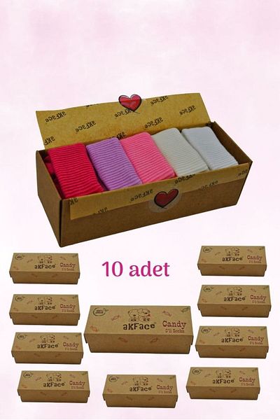Akface Organic Cotton Newborn Baby and Kids Socks 10 boxes wholesale