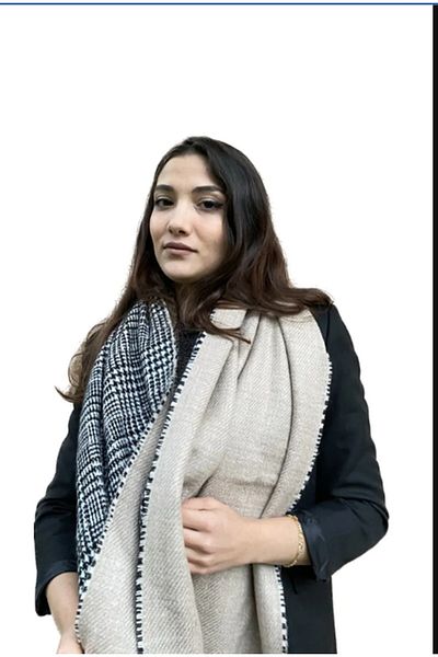 LadyColor Çantadepo Γυναικεία καρό κασκόλ διπλής όψης Σάλι ώμου