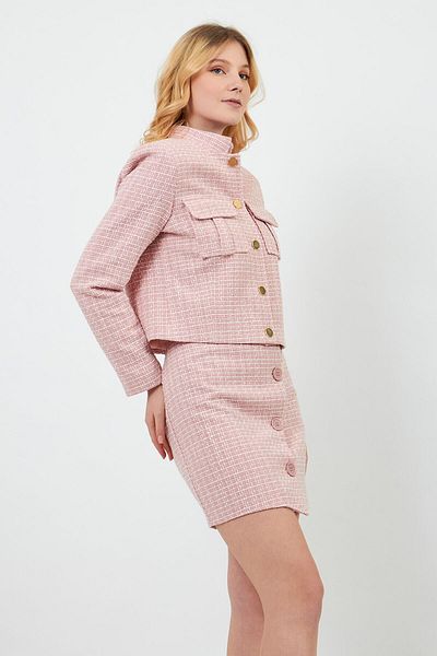 Volanlı Coat Jacket- Skirt Set